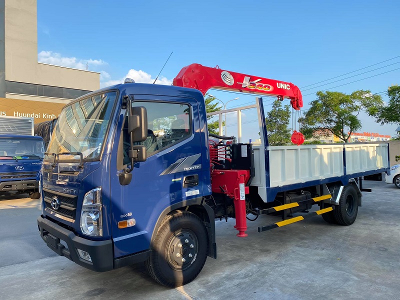 Hyundai EX8L Gắn Cẩu Unic 340